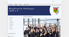 Desktop Screenshot of musikverein-haltingen.de