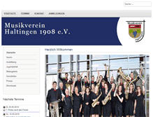 Tablet Screenshot of musikverein-haltingen.de